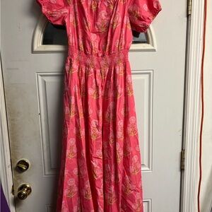 Boden Pink and Yellow Floral Dress